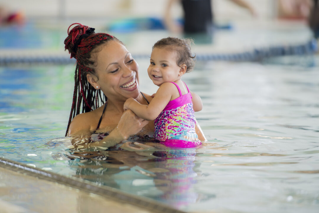 Parent and toddler swim